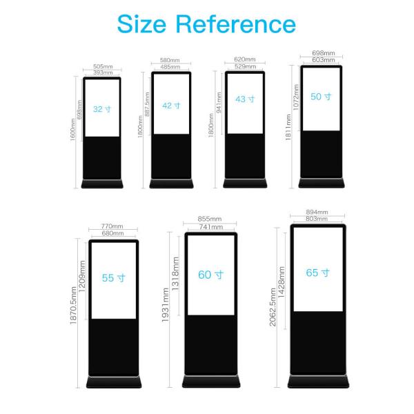 OEM ODM Floor Standing Digital Signage 55 Inch Advertising Kiosk