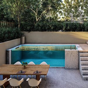 Residential Exercise Custom Above Ground Fibreglass Lap Pool Custom Density 1.2g