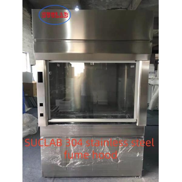Custom Original Color Upgrade Your Stainless Steel Ducted Fume Hood Lab Fume Hood Design fin Laboratory with 220V/10A and 250mm Air Outlet