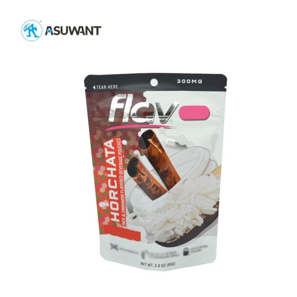 Stand Up Smell Proof Zipper Bags Weed Medical Packaging Bags