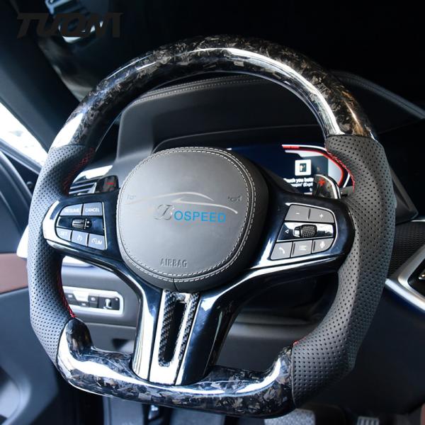 Forged Carbon Fiber And Leather Steering Wheels For Bmw G20 G30 G28