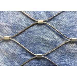 80*80mm Balustrade SS316 Flexible Wire Rope Mesh
