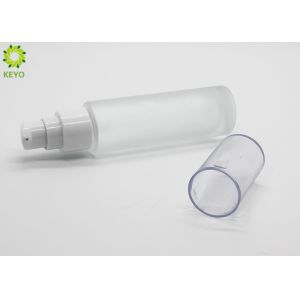 Small Empty Cosmetic Containers , 30ml Glass Pump Bottles For Essence CBD Oil