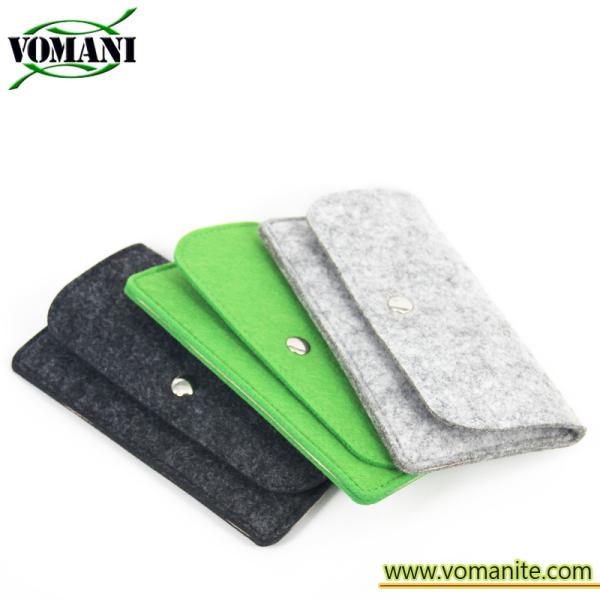 Buy For iphone 7 plus 5.5 inch Gray universal wool felt mobile phone bag case at wholesale prices