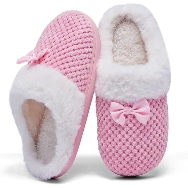 Anti Slip Design Indoor Childrens Bedroom Slippers With Knitted Upper OEM Logo