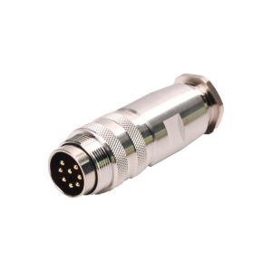 5A Waterproof Metal Connector , IP68 M16 8pins Male Assembly Male Connector With