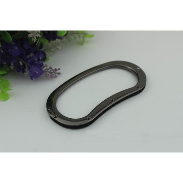 Wholesale new bag making accessories DIY zinc alloy 2 color bag metal handle