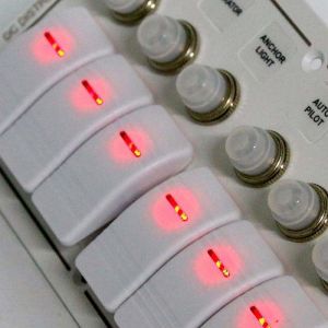 12-24V 6 Gang Boat Switch Panel Blue LED Rocker On-Off Optional Circuit Breaker