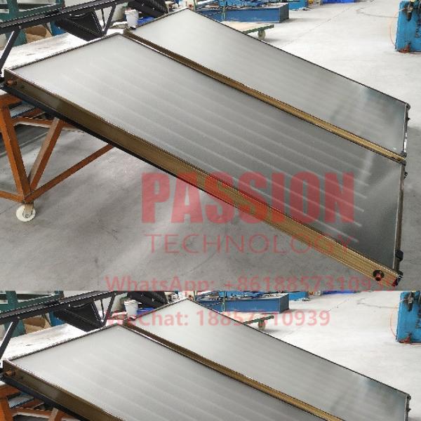 Pressurized Flat Plate Solar Collector Glass Wool Insulation Solar Water Heater