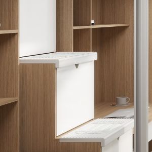 Customizable Bunk Bed With Ladder Wardrobe And Study Desk For Dormitory