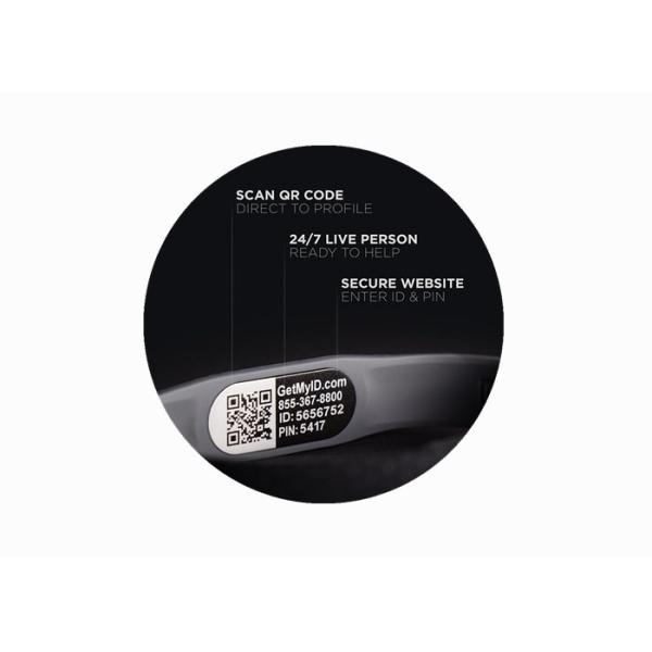 Waterproof Custom Silicone Bracelets Double Color Medical ID Wristband