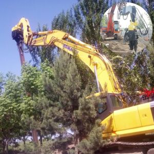 3400 Frequency Hydraulic Pile Drilling Equipment For Excavator With 8 Eccentric