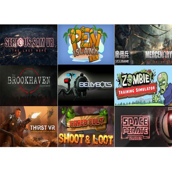 Thrill Virtual Reality Platform / 2 Players Immersive 9D VR Station For Adults Or Children