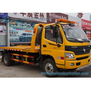 6 Wheeler 4 X 2 5T Flatbed Tow Trucks For Road Block Removal