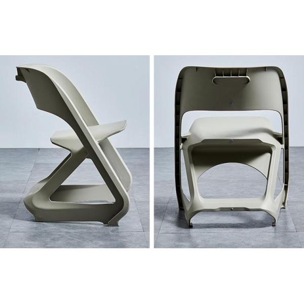 Nordic plastic chair household backrest adult dining chair lazy man creative outdoor leisure negotiation chair