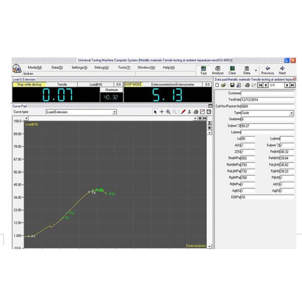 UTM -600D Electro - Hydraulic Universal Testing System 600kN Computer Controlled