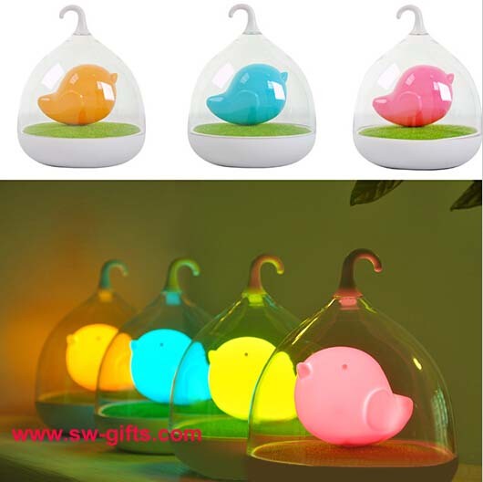Hand Held Dimmable Night Light Kids Gift Romantic Birdcage Touch Sensor Control