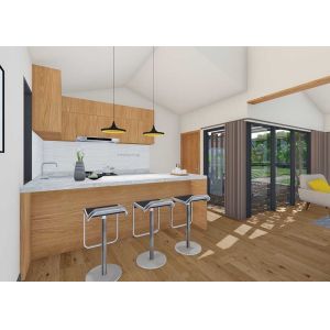 Graceful Modular Prefabricated Log Cabins , Comfortable Prefab Wooden Homes