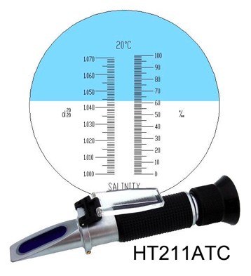 Buy 1ppt Hand Held Refractometer , Hand Held Salinity Refractometer at wholesale prices