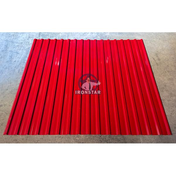 C18 Trapezoidal roofing sheet roll forming machine for Azerbaijan