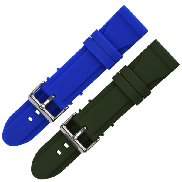 Concise Style Replacement Silicone Wristband For Watch Multi Color With Adjustable Size