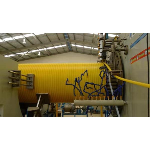 HDPE Hollow Structure Wall Spiral Pipe Plastic Extruder Extrusion Line