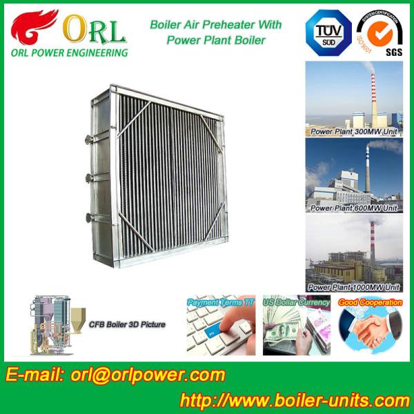 Galvanized Steel Boiler Air Preheater For Power Plant Low Temperature Corrosion
