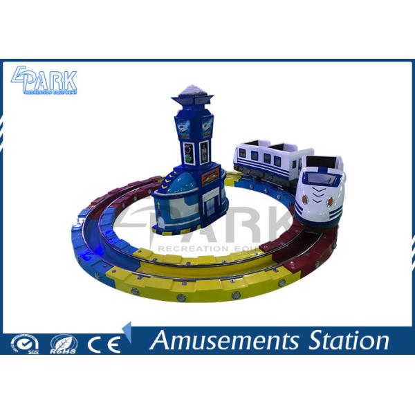 Buy Coin Pusher Kiddy Ride Machine Ride On Train With Track at wholesale prices