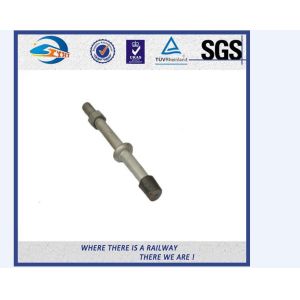 Hot Dip Galvanized HS26 / HS32 Railway Bolt Railroad Fasteners
