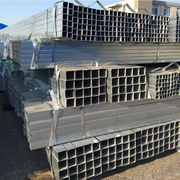 Buy ERW Galvanised Steel Tubing Pipe Q195 Rectangular Hollow GI  630mm at wholesale prices