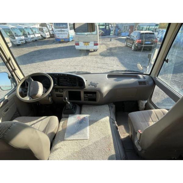 3TR Left Hand Drive Coaster Bus 3935mm Wheelbase Toyota Gasoline Coaster Bus