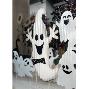 China Outdoor Metal Halloween Ornaments Garden Statues Lifelike Ghost Plug In on sale