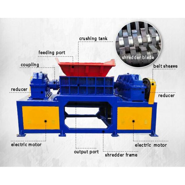 Heavy Duty Double Shaft Shredder Machine Metal Shredder Wood Shredder, Twin Shaft Shredder, Pallet Shredder