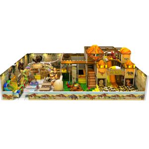 snow theme plastic kids indoor play structure with various games