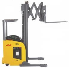 Electric Seated Reach Truck Forklift 1.5 Ton Load Capacity With Double Scissor