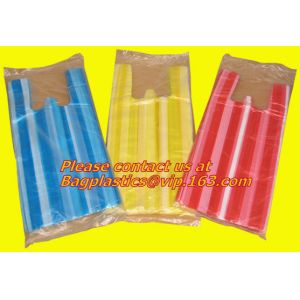 Cheap vest carrier poly plastic bag, t-shirt bag made in China print 7 colors 2