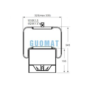 4838NP01 Contitech Steering Axle Truck Air Springs A9463200421 Trailer