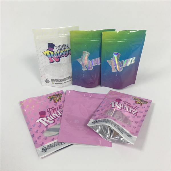 Mylar Reusable k Bags Smell Proof k Aluminum Foil Cbd Gummy Bear Pouch