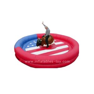 Customized Mechanical Bull Riding , Mechanical Rodeo Bull For Adults