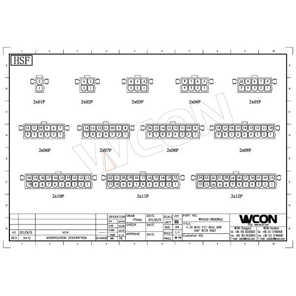 Straight Wire To Board Connector 4.2mm Dual Row Wafer Board In Connector
