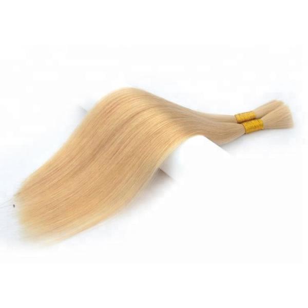 Buy No Weft Colored Bulk Human Hair Extensions Clean Healthy Without Knots Or Lice at wholesale prices