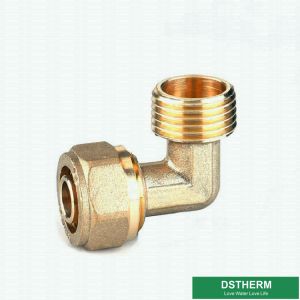 Reducer Threaded Elbow Pex Brass Fittings Brass Color Customized Logo Screw