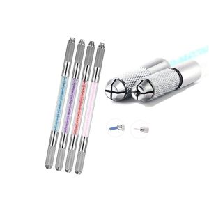 Wholesale Price Double-headed Tattoo Manual Pen Crystal Acrylic Microblading