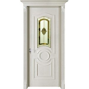 Solid Wood Door with Glass