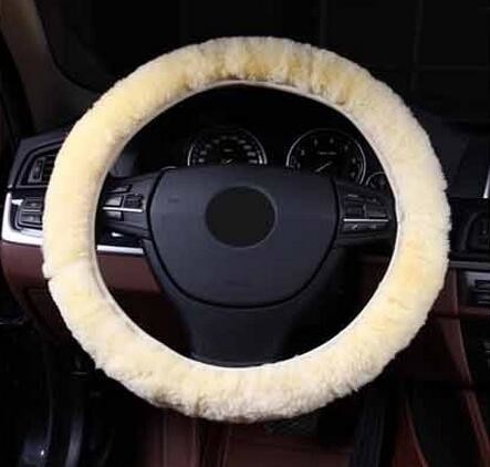 Buy Steeringwheel faux fur Steering Wheel Cover Genuine Leather Cover NEW at wholesale prices