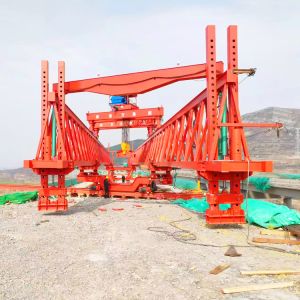 Road Bridge Beam Launcher Crane Heavy Lifting Equipment Machine 3phase
