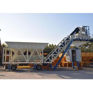 Automatic Heavy Construction Machinery Mobile Concrete Batching Plant With 100t