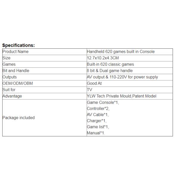 OEM Gifts Classic Family Handheld Video Game Consoles System
