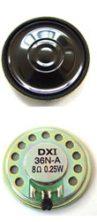 Buy 36mm 8ohm mylar speaker DXI36N－A Alarm Equipment Speaker Car speaker at wholesale prices