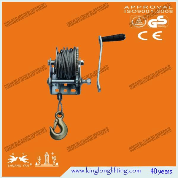 2500LBS 10 Meters Wire Rope Winch Heavy Duty Compact Aluminum Alloy
